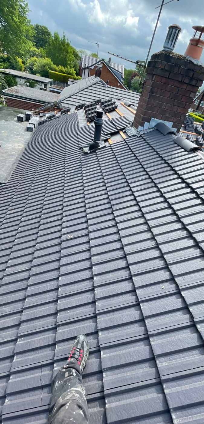 Re-roof with interlocking tiles — Warrington