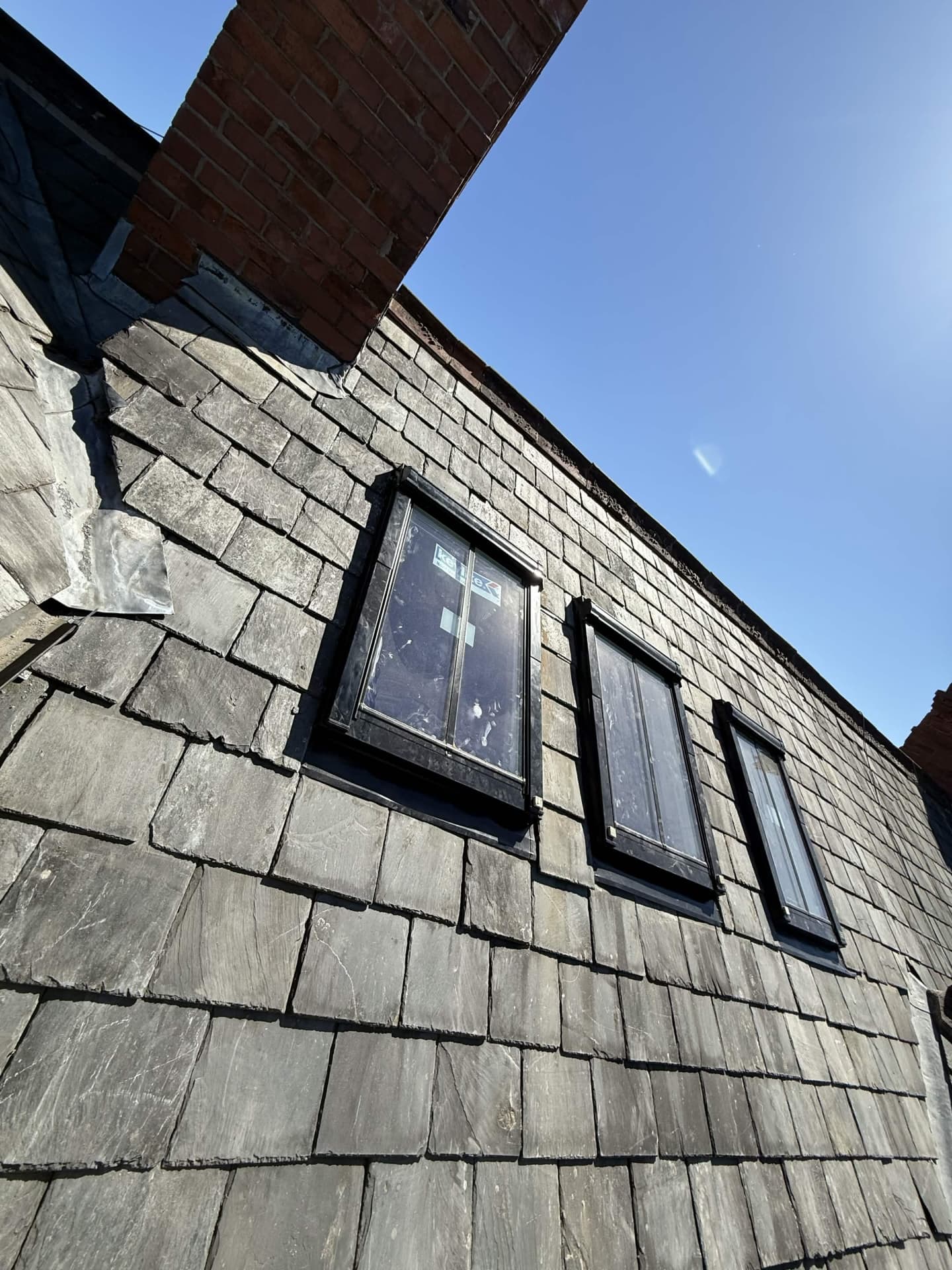 Slate roof with roof windows — Northwich area