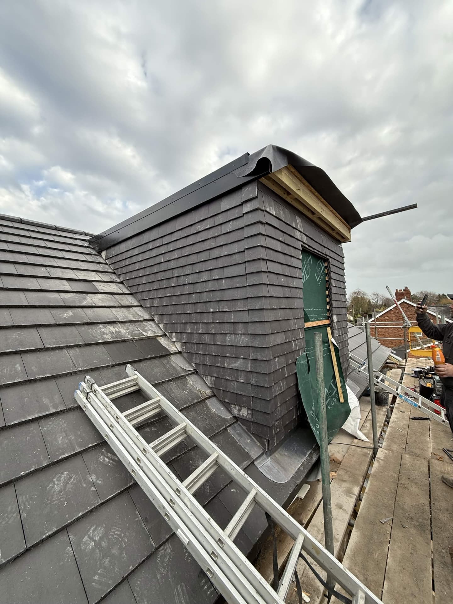 Slate dormer roof — Northwich area