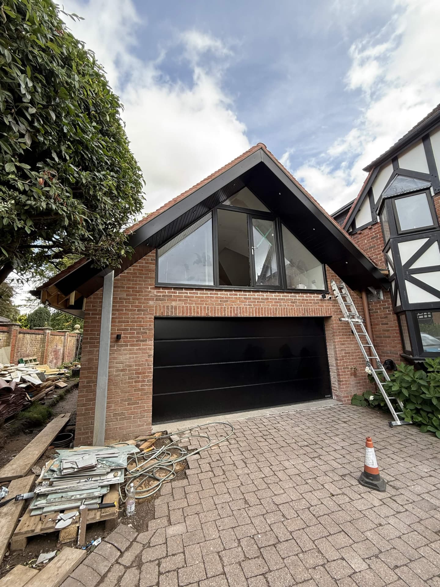 Garage roof in red tiles — Northwich area