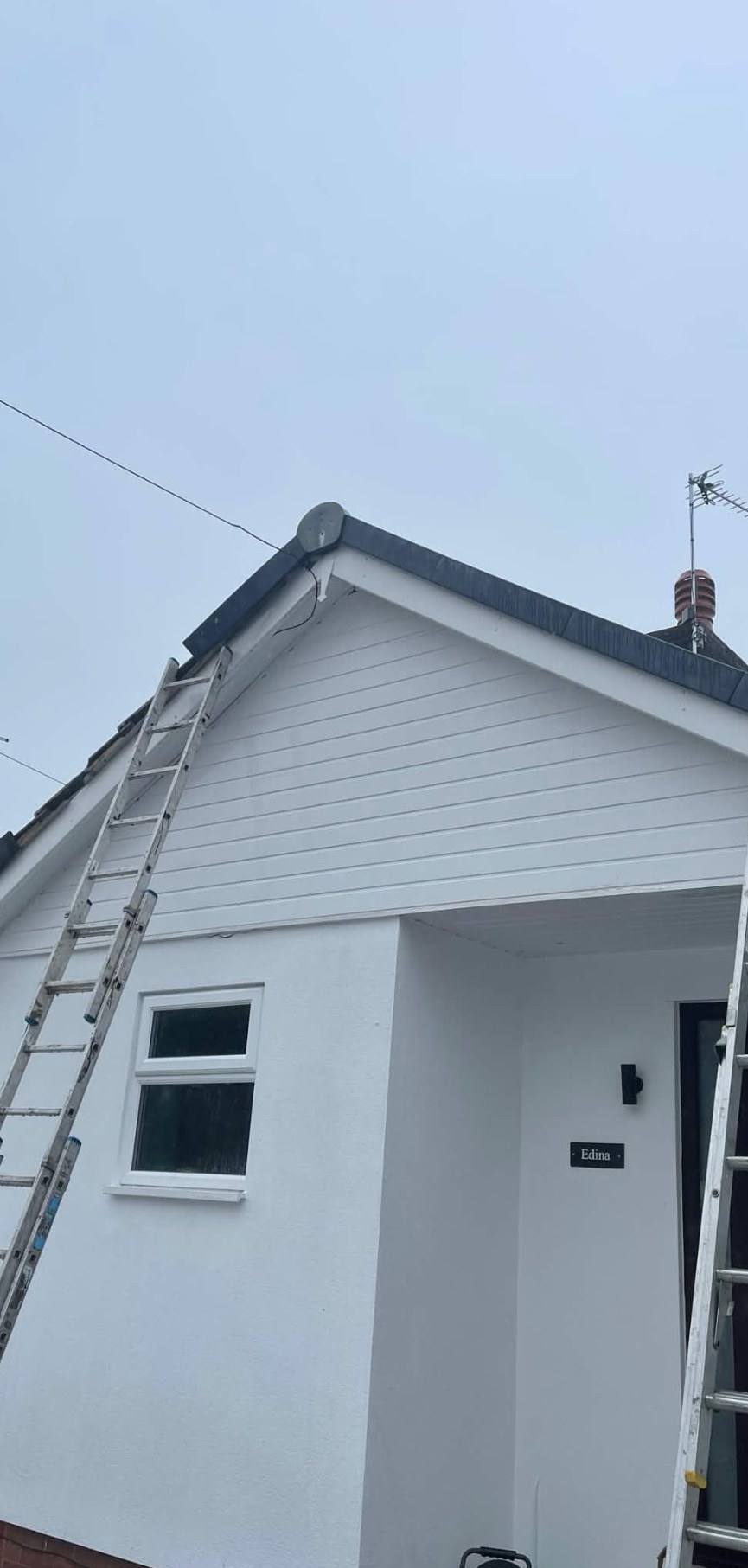 Gable end uPVC cladding — Northwich area