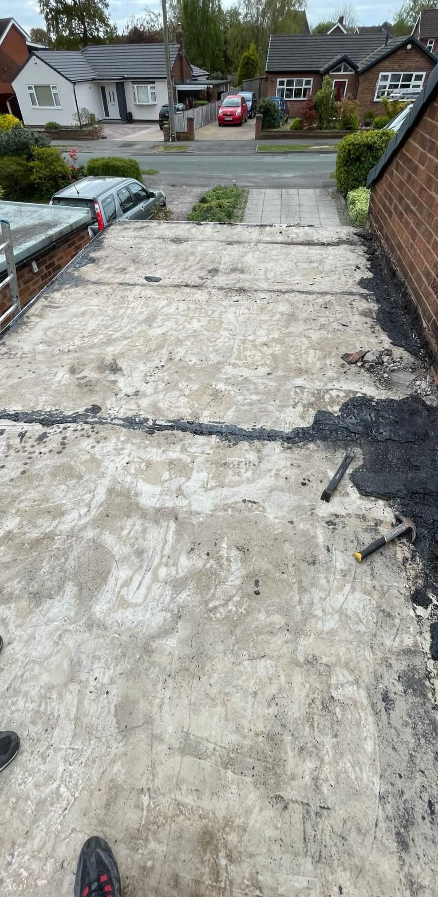 Flat roof replaced before work — Northwich area