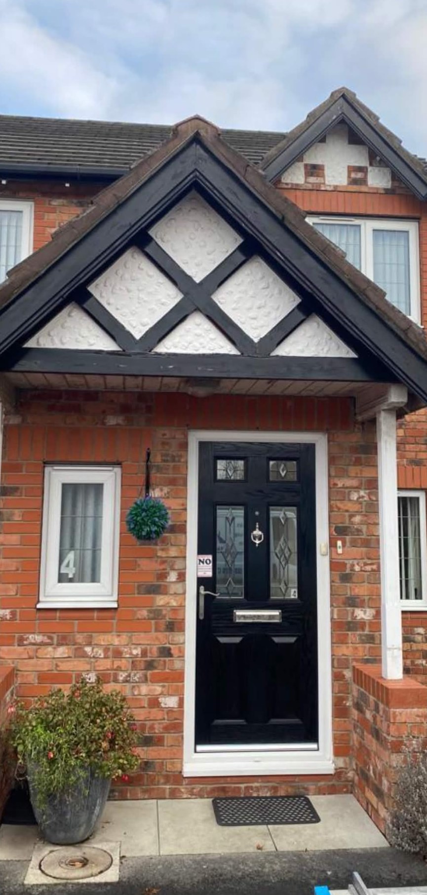 Porch roof re-tiled before work — Northwich area